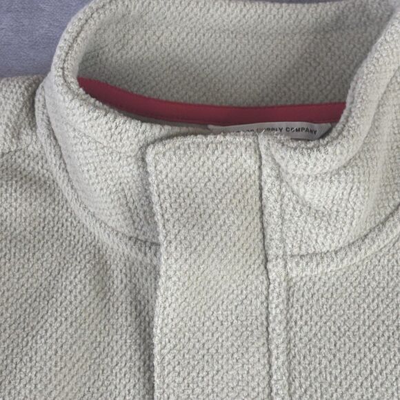 Avalanche Sweater‎ Mens Medium Olive Green Waffle Fleece Quarter Snap Pullover - Picture 3 of 10